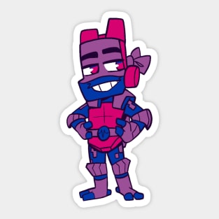 Donnie Bisexual Flag ROTTMNT Sticker